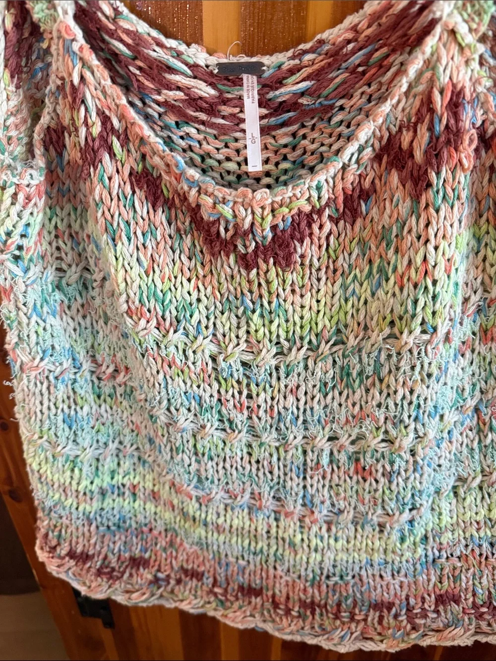 Free People Multicolor Knit Camisole Tank